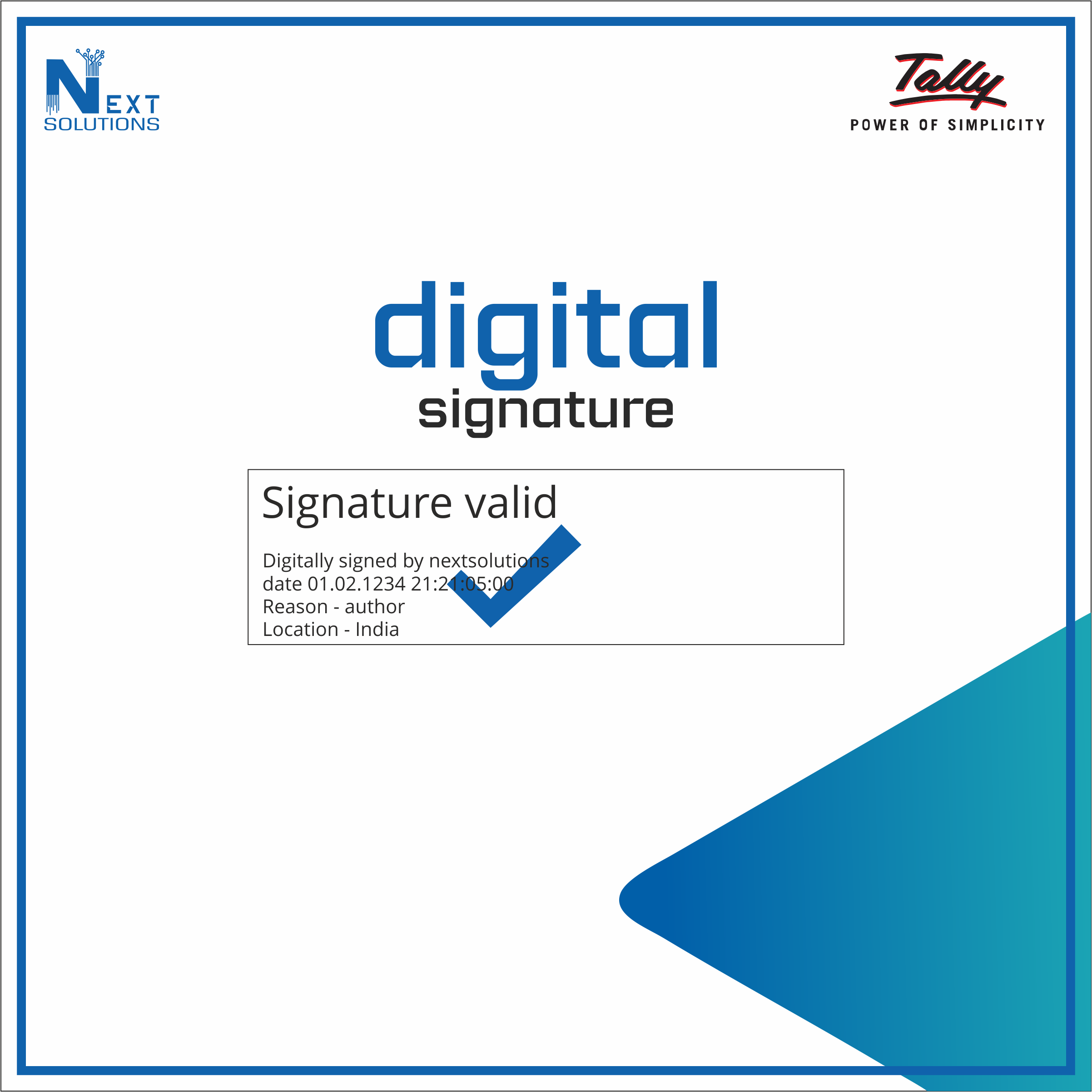 Create Digitally Signed Invoice